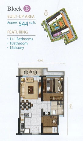 Central Park Type A floor plan