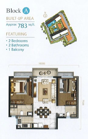 Central Park Type B floor plan