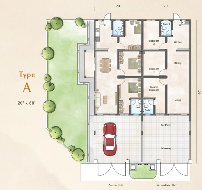 Lagenda Type A floor plan