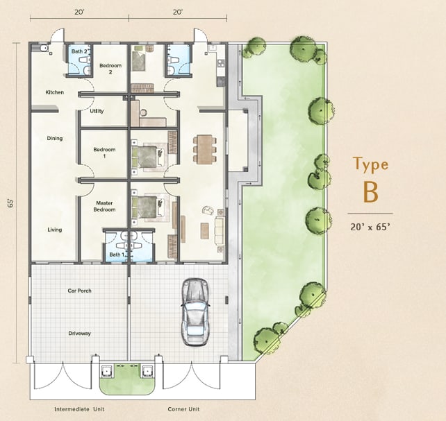 Lagenda Type B floor plan
